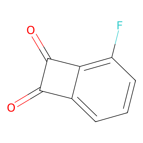 2-Fluorobicyclo[4.2.0]octa-1,3,5-triene-7,8-dione structure
