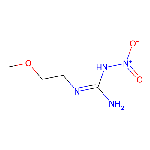2-(2-Methoxyethyl)-1-nitroguanidine structure