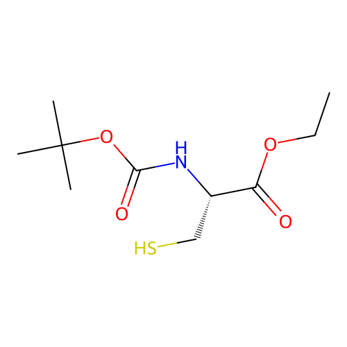 N-Boc-L-cysteine ethyl ester structure