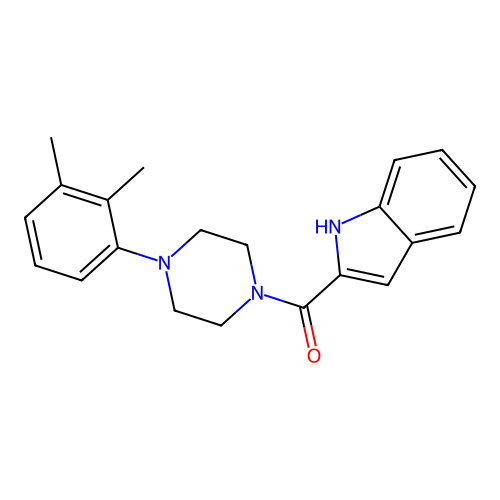[4-(2,3-dimethylphenyl)piperazin-1-yl](1H-indol-2-yl)methanone structure