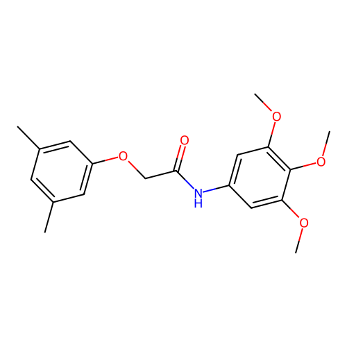 2-(3,5-dimethylphenoxy)-N-(3,4,5-trimethoxyphenyl)acetamide structure