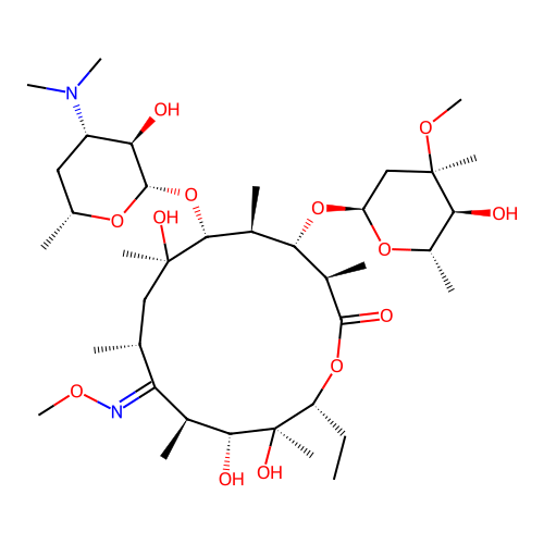 Lexithromycin structure