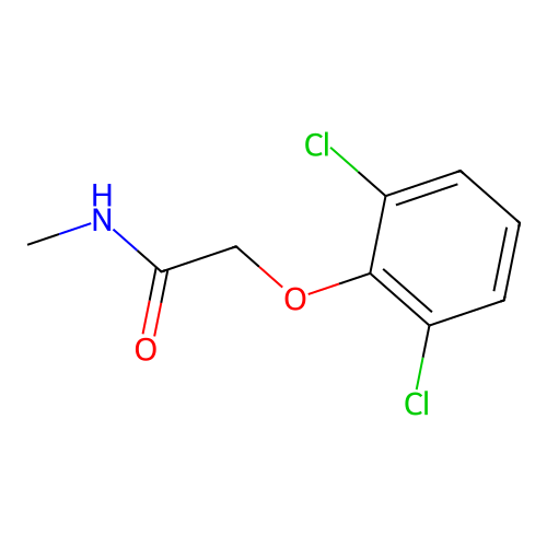 2-(2,6-dichlorophenoxy)-N-methylacetamide structure