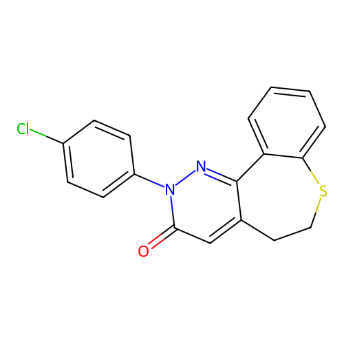 2-(4-Chlorophenyl)-5,6-dihydrobenzo[2,3]thiepino[4,5-c]pyridazin-3(2H)-one structure