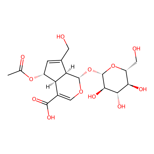 6-O-Acetylscandoside structure