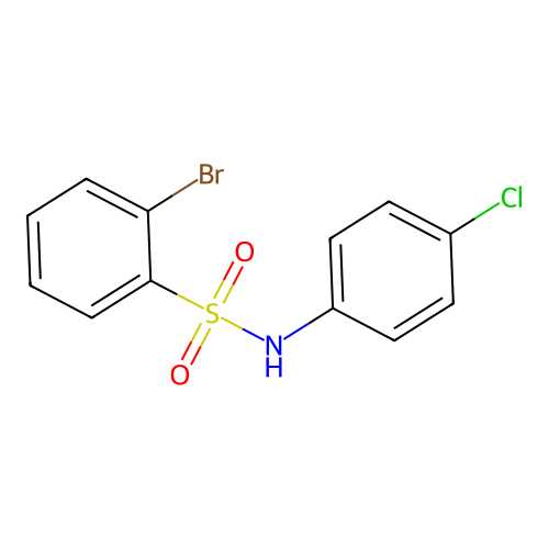 2-bromo-N-(4-chlorophenyl)benzenesulfonamide structure