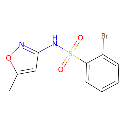 2-Bromo-N-(5-methyl-3-isoxazolyl)benzenesulfonamide structure