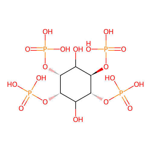 myo-Inositol, tetrakis(dihydrogen phosphate) structure