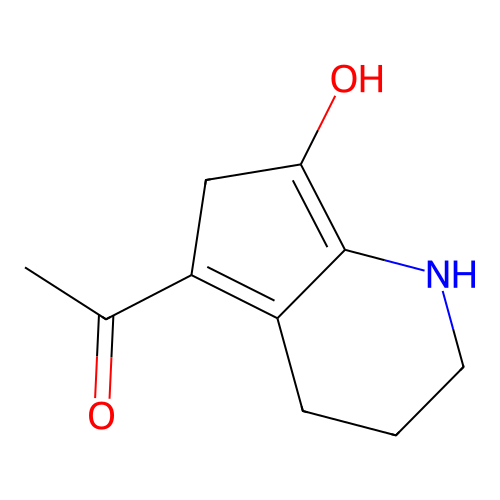 5-(1-hydroxyethylidene)-hexahydro-7H-cyclopenta[b]pyridin-7-one structure