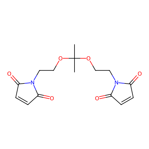 Bis(maleimidoethoxy)propane structure