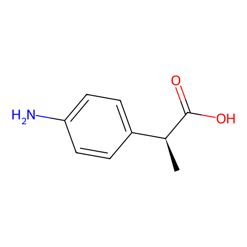 (2S)-2-(4-aminophenyl)propanoic acid structure
