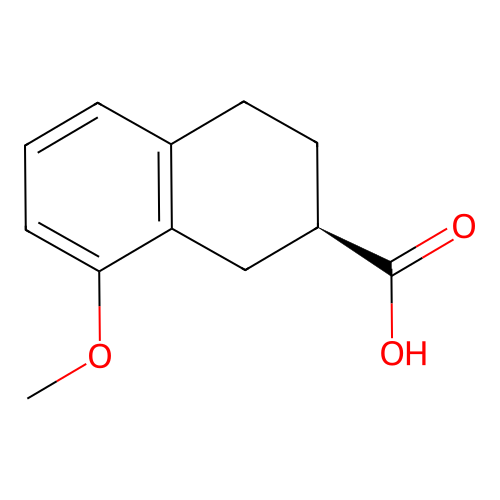 (R)-8-Methoxy-1,2,3,4-tetrahydronaphthalene-2-carboxylic acid structure