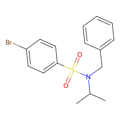 4-Bromo-N-(1-methylethyl)-N-(phenylmethyl)-Benzenesulfonamide structure