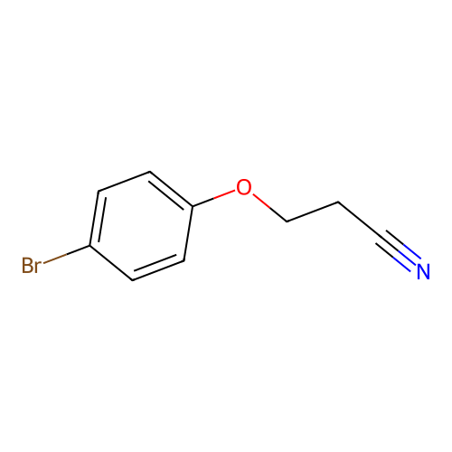 3-(4-Bromophenoxy)propanenitrile structure