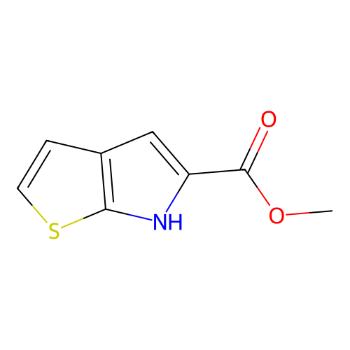 methyl 6H-thieno(2,3-b)pyrrole-5-carboxylate structure