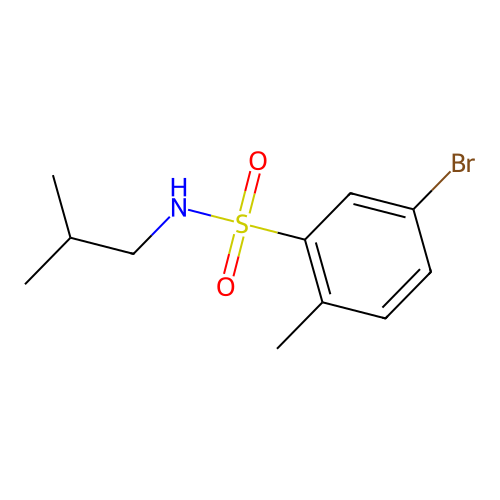 5-Bromo-N-isobutyl-2-methylbenzenesulfonamide structure