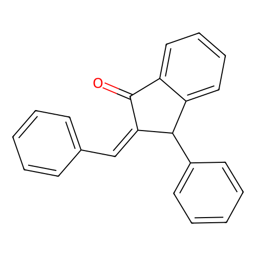 2-Benzylidene-3-phenyl-2,3-dihydro-1H-inden-1-one structure