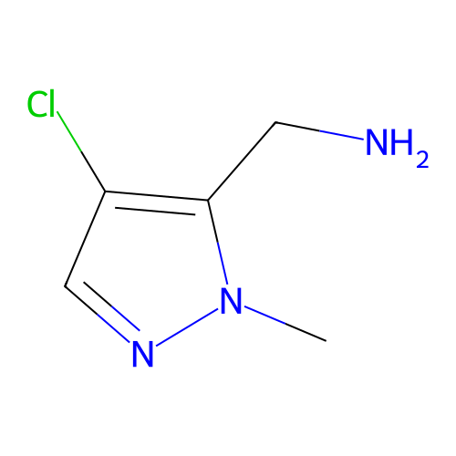 (4-Chloro-1-methyl-1H-pyrazol-5-yl)methanamine structure