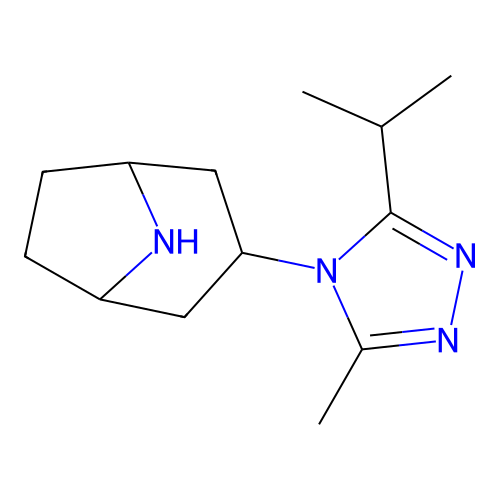 3-[3-Methyl-5-(1-methylethyl)-4H-1,2,4-triazol-4-yl]-8-azabicyclo[3.2.1]octane structure
