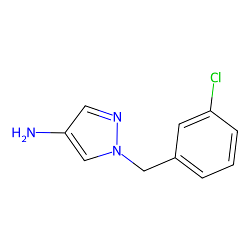 1-(3-chlorobenzyl)-1H-pyrazol-4-amine structure