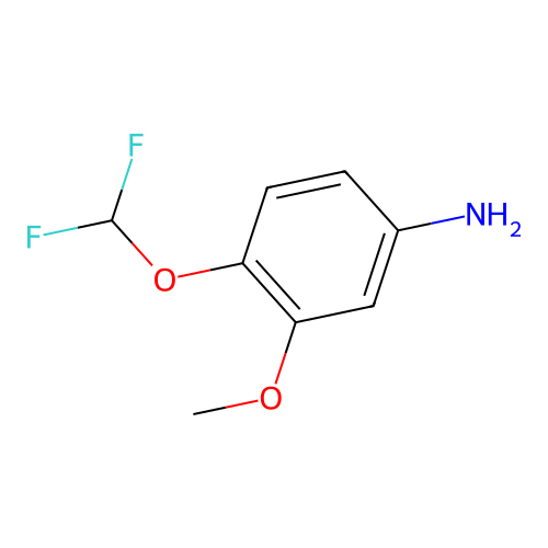 4-(Difluoromethoxy)-3-methoxybenzenamine structure