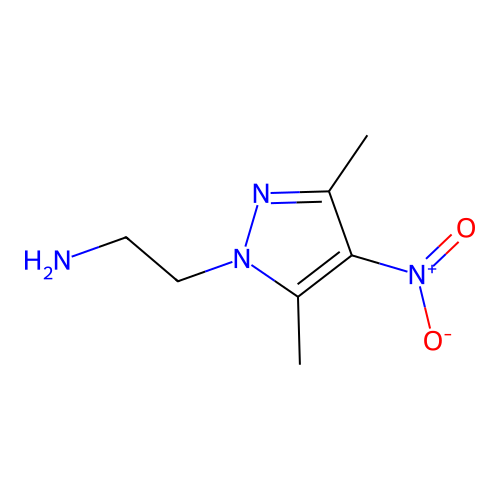 2-(3,5-dimethyl-4-nitro-1H-pyrazol-1-yl)ethanamine structure