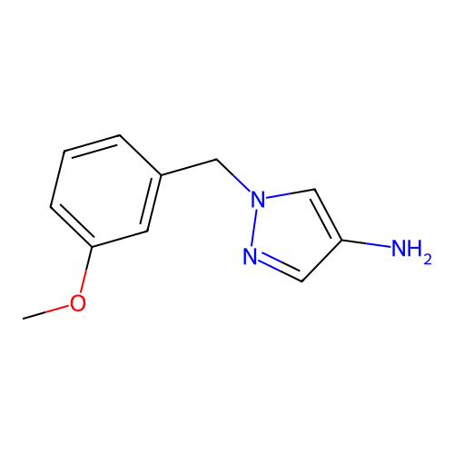 1-(3-Methoxy-benzyl)-1H-pyrazol-4-ylamine structure