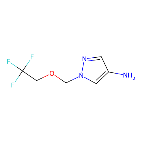 1-[(2,2,2-trifluoroethoxy)methyl]-1H-pyrazol-4-amine structure