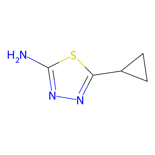 5-环丙基-1,3,4-噻二唑-2-胺 structure