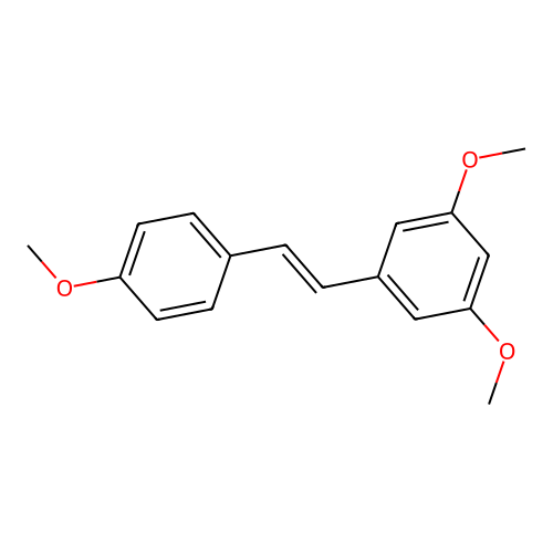 3,5,4'-Trimethoxystilbene structure