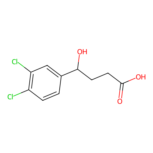 4-(3,4-Dichlorophenyl)-4-hydroxybutanoic acid structure