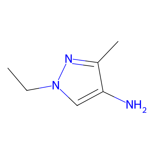 1-ethyl-3-methyl-1H-pyrazol-4-amine structure