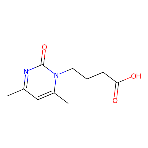 4-(4,6-dimethyl-2-oxopyrimidin-1(2H)-yl)butanoic acid structure