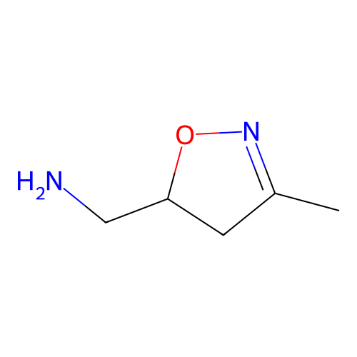 (3-Methyl-4,5-dihydro-1,2-oxazol-5-yl)methanamine structure