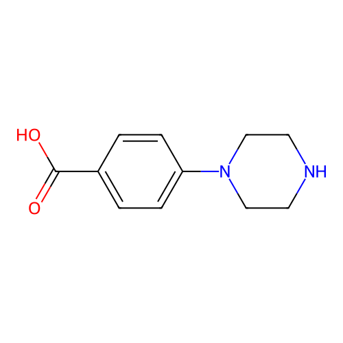 4-(Piperazin-1-yl)benzoic acid structure