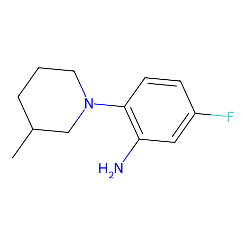 5-Fluoro-2-(3-methylpiperidin-1-yl)aniline structure