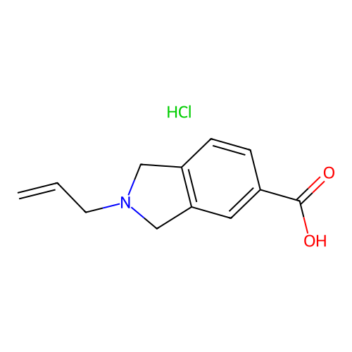 2-Allylisoindoline-5-carboxylic acid hydrochloride structure