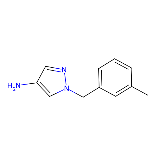 1-(3-methylbenzyl)-1H-pyrazol-4-amine structure