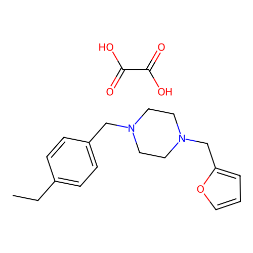 1-(4-Ethylbenzyl)-4-(furan-2-ylmethyl)piperazine oxalate structure