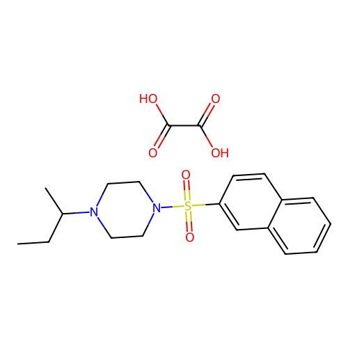 1-(Sec-butyl)-4-(naphthalen-2-ylsulfonyl)piperazine oxalate structure