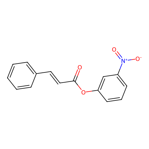3-nitrophenyl (2E)-3-phenylprop-2-enoate structure