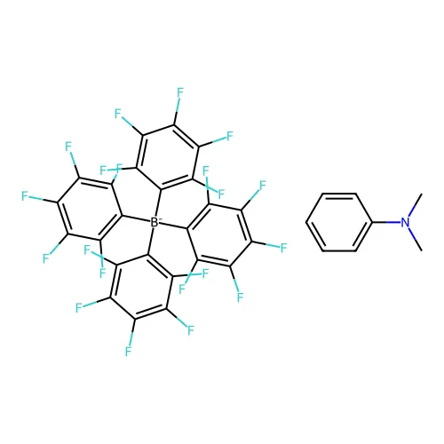 N,N-二甲基苯胺;四(2,3,4,5,6-五氟苯基)硼杂核苷化物 structure