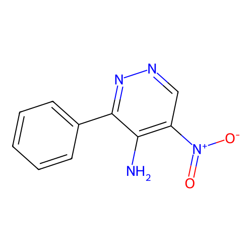 4-Pyridazinamine, 5-nitro-3-phenyl- structure