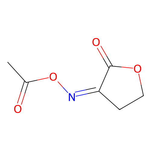 [(2-Oxooxolan-3-ylidene)amino] acetate structure