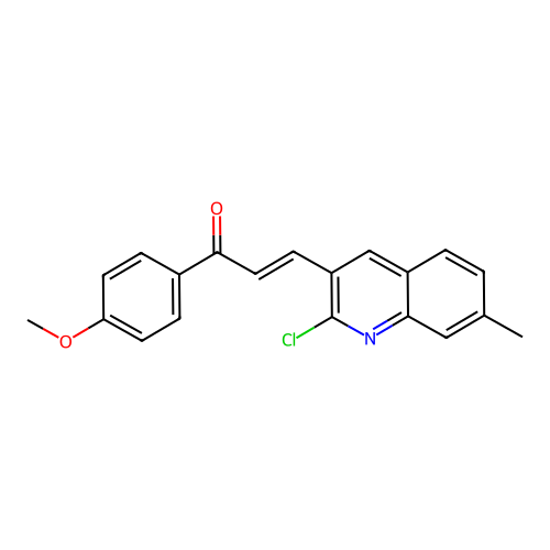 3-(2-Chloro-7-methylquinolin-3-yl)-1-(4-methoxyphenyl)prop-2-en-1-one structure
