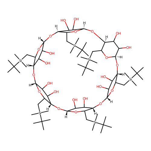 CAS 118646-79-0 - C72H144O24Si6 structure