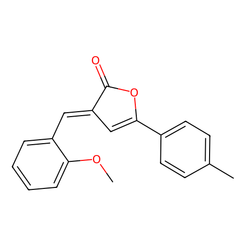 3-(2-methoxybenzylidene)-5-(4-methylphenyl)-2(3H)-furanone structure