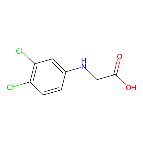N-(3,4-dichlorophenyl)glycine structure