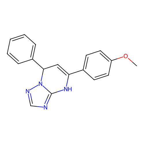 5-(4-Methoxyphenyl)-7-phenyl-4,7-dihydro[1,2,4]triazolo[1,5-a]pyrimidine structure