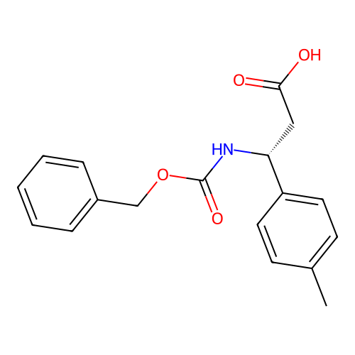 (3R)-3-{[(benzyloxy)carbonyl]amino}-3-(4-methylphenyl)propanoic acid structure